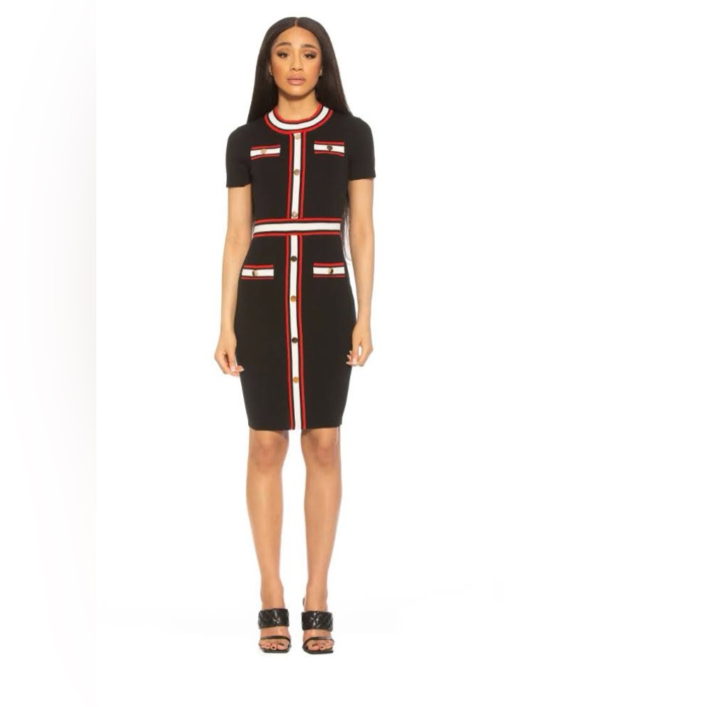 Alexia Admor Nicki Colorblock Sweater Dress
